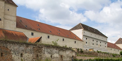 Winterhochzeit - barrierefreie Location - Obergänserndorf - Außenansicht Schloss Neugebäude - Schloss Neugebäude