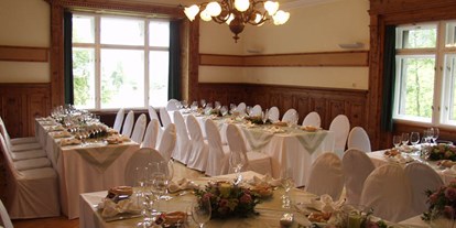 Winterhochzeit - Festzelt - Hochzeitstafel - Hotel Landhaus Koller