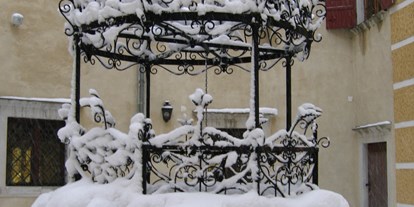 Winterhochzeit - Art der Location: im Freien - Österreich - Innenhof mit Brunnen - Schloss Ottenstein