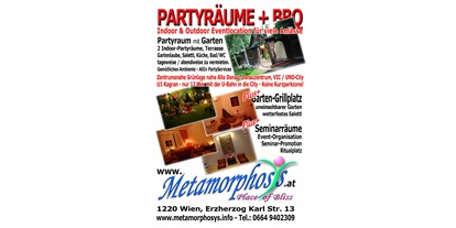 Winterhochzeit - Preisniveau: € - Wien Hietzing - Metamorphosys - Eventlocation - Metamorphosys Place of Bliss - Seminarhaus / Eventlocation / Partyraum