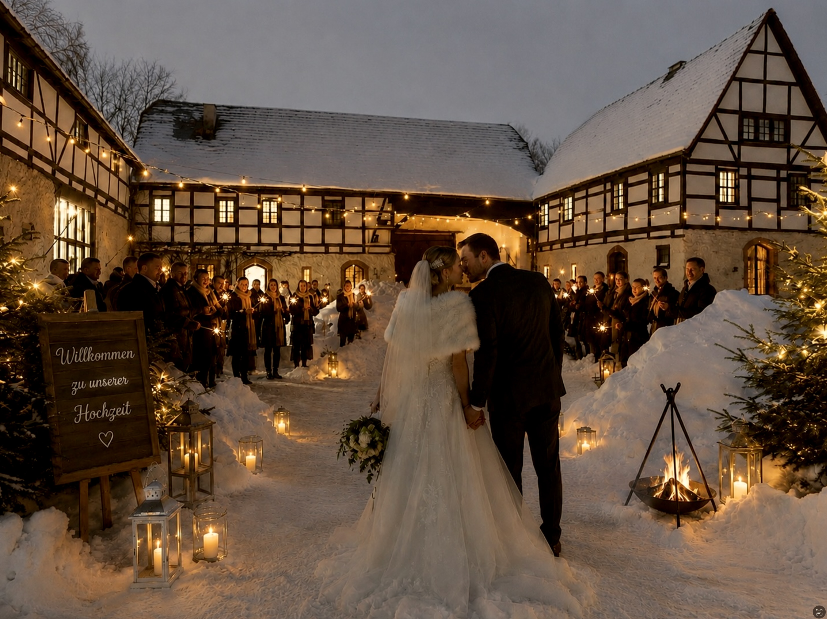 Winterhochzeit: HOTEL Denkmalschmiede Höfgen - HOTEL Denkmalschmiede Höfgen