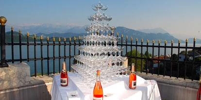 Winterhochzeit - Preisniveau: €€ - Merlischachen - Champagner-Cascade - Swiss-Chalet Merlischachen