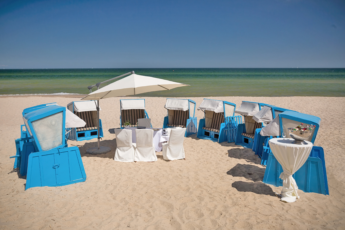Hochzeitslocation - Standesamtliche Trauung am Strand im Ostseebad Göhren - Hotel Hanseatic Rügen & Villen