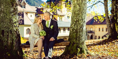 Winterhochzeit - Romantischer Schlosspark - perfekt für Fotoshootings - Naturhotel Schloss Kassegg