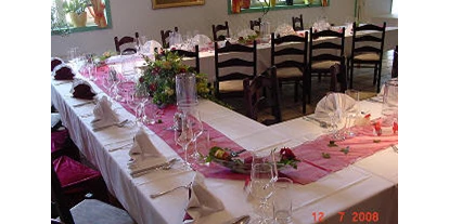 Winterhochzeit - Preisniveau: € - Schallemmersdorf - Tischdekoration - Bio Kräuterlandgasthaus mit Eventsaal für Hochzeiten