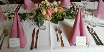 Winterhochzeit - Trauung im Freien - Schallemmersdorf - Tischdekoration - Bio Kräuterlandgasthaus mit Eventsaal für Hochzeiten