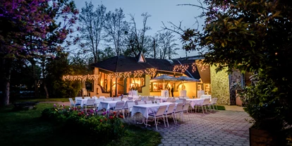 Winterhochzeit - Garten - Tresdorf (Leobendorf) - Abendstimmung an der La Creperie.
Foto © weddingreport.at - La Creperie