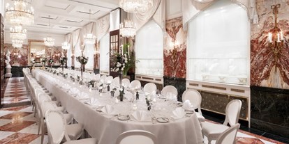Winterhochzeit - Preisniveau: €€€ - Gainfarn - Marmorsaal - Hotel Sacher Wien
