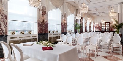Winterhochzeit - Preisniveau: €€€ - Stockerau - Marmorsaal - Hotel Sacher Wien