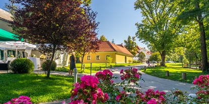Winterhochzeit - Umgebung: im Park - Mödling - Weg zur Orangerie und Restaurant - Schloss Miller-Aichholz - Europahaus Wien