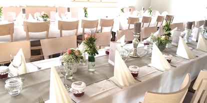 Winterhochzeit - Garten - Eppingen - Der große Festsaal des Bischoff's Landrestaurant bietet Platz für 75 bis 120 Hochzeitsgäste. - Bischoff's Landrestaurant