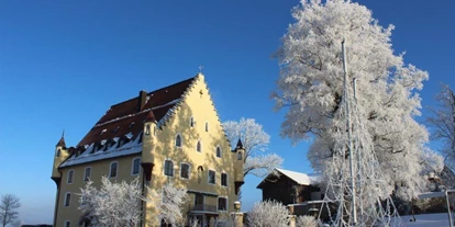 Winterhochzeit - Art der Location: privates Anwesen - Eisenberg (Landkreis Ostallgäu) - Eine wunderschöne Foto-Location - selbst im Winter. - Schloss zu Hopferau 