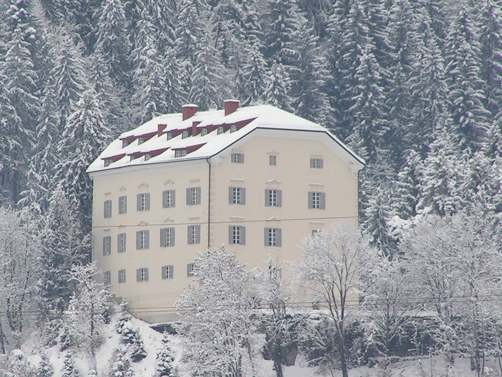 Hochzeitslocation - Schloss Greifenburg im Winterkleid. - Schloss Greifenburg