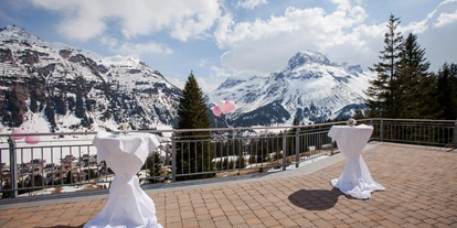 Winterhochzeit - nächstes Hotel - St. Anton am Arlberg - Himmlische Terrasse - Hotel Sonnenburg