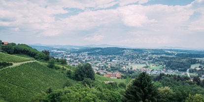 Winterhochzeit - Garten - Süd & West Steiermark - Diesen Weitblick für das Eheglück könnt ihr von der Burg Deutschlandsberg genießen. - Burg Deutschlandsberg