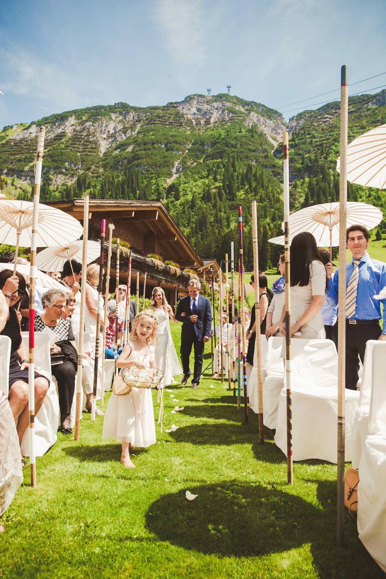 Hochzeitslocation - Trauung im Berghof-Garten - Der Berghof