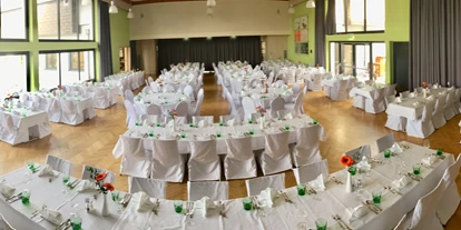 Winterhochzeit - Karlstetten - Großer Saal - gedeckt für 200 Gäste - Donauhof Zwentendorf