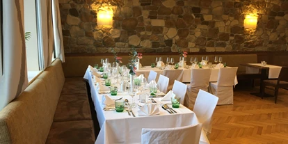 Winterhochzeit - Karlstetten - Kleiner Saal - gedeckt für ca 20 Personen - Donauhof Zwentendorf