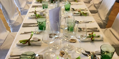 Winterhochzeit - Karlstetten - Musterbild gedeckter Tisch - Donauhof Zwentendorf