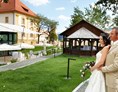 Hochzeitslocation: Garten mit Salettl - Hotel Hofwirt