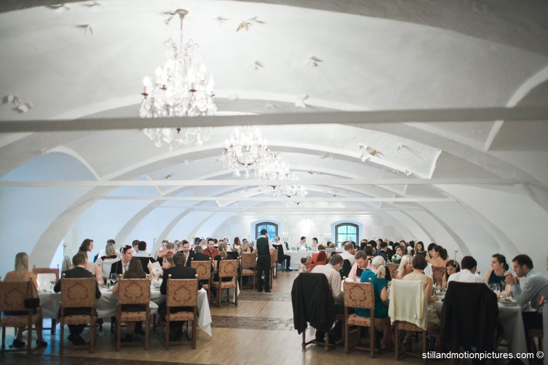 Hochzeitslocation: Der Festsaal im Schloss Obermayerhofen in der Steiermark.
Foto © stillandmotionpictures.com - Schlosshotel Obermayerhofen