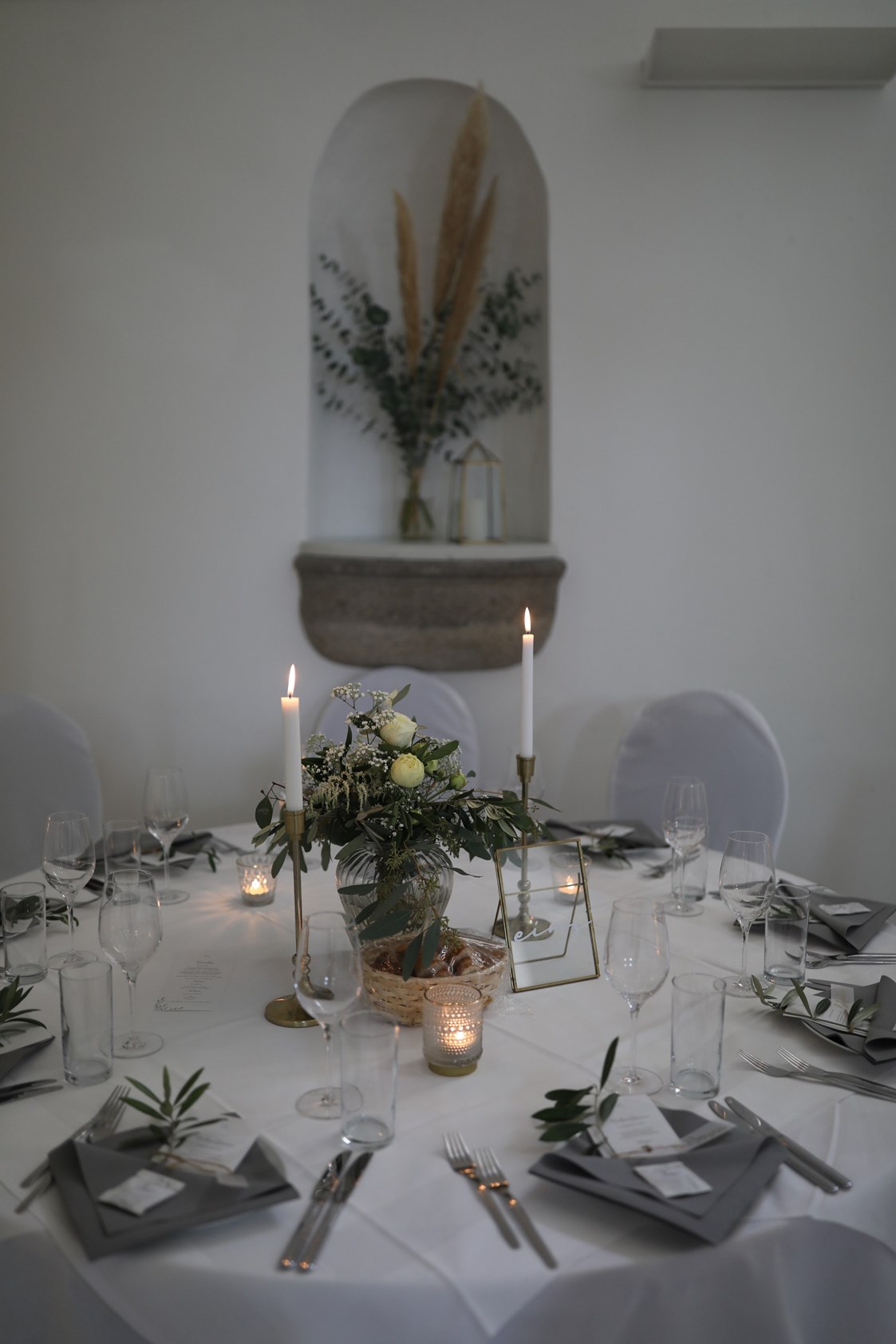 Hochzeitslocation: Tischdekoration - Schloss Ennsegg