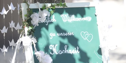 Winterhochzeit - Neumarkt im Mühlkreis - Willkommensschild - Schloss Ennsegg