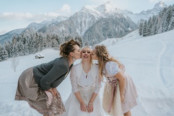Hochzeitslocation: Herrliches Winterpanorama für unvergessliche Hochzeitsfotos. - Rufana Alp