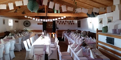 Winterhochzeit - Art der Location: Gasthaus - Hinterriß (Vomp) - Ihre Hochzeit im Almstadl über den Dächner von Innsbruck - Arzler Alm