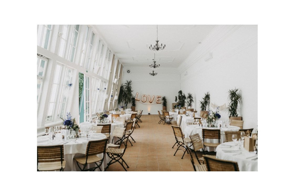 Hochzeitslocation: Orangerie Europahaus für bis zu 120 Gäste. - Orangerie Europahaus Wien