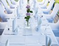 Hochzeitslocation: Hochzeitstafel - Strandrestaurant Marienbad