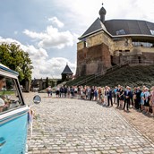 Hochzeitslocation - Ankunft von das Hochzeitspaar beim Burg - Kasteel De Keverberg