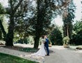 Hochzeitslocation: Der Schlossgarten des Dippelshof lädt darüber hinaus zu tollen Hochzeitsfotos. - Hofgut Dippelshof