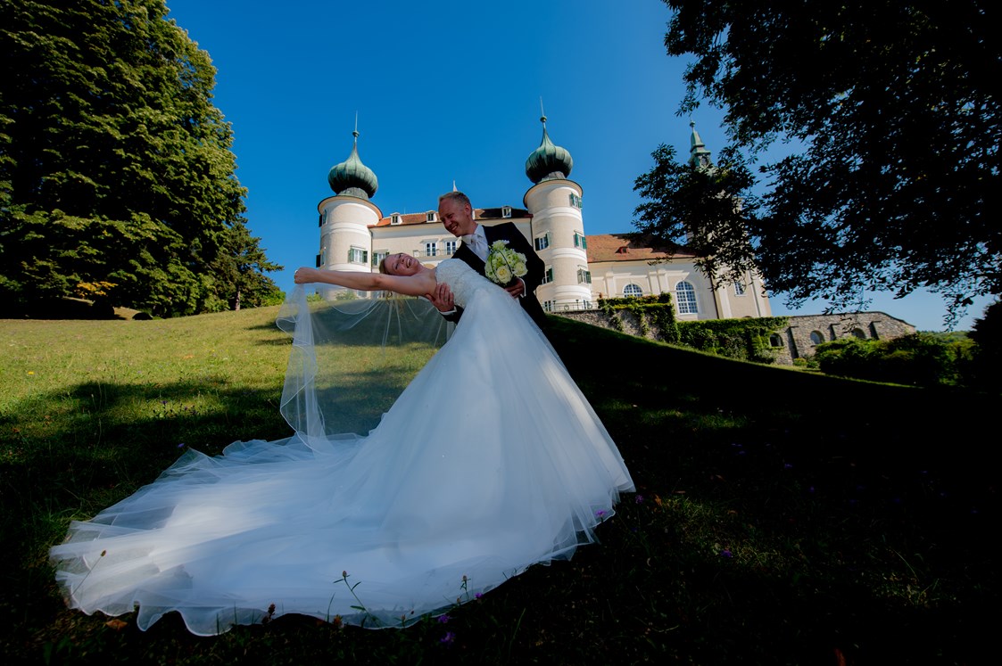 Hochzeitslocation: Das Schloss Artstetten lädt zu einer Hochzeit nach Niederösterreich. - Schloss Artstetten