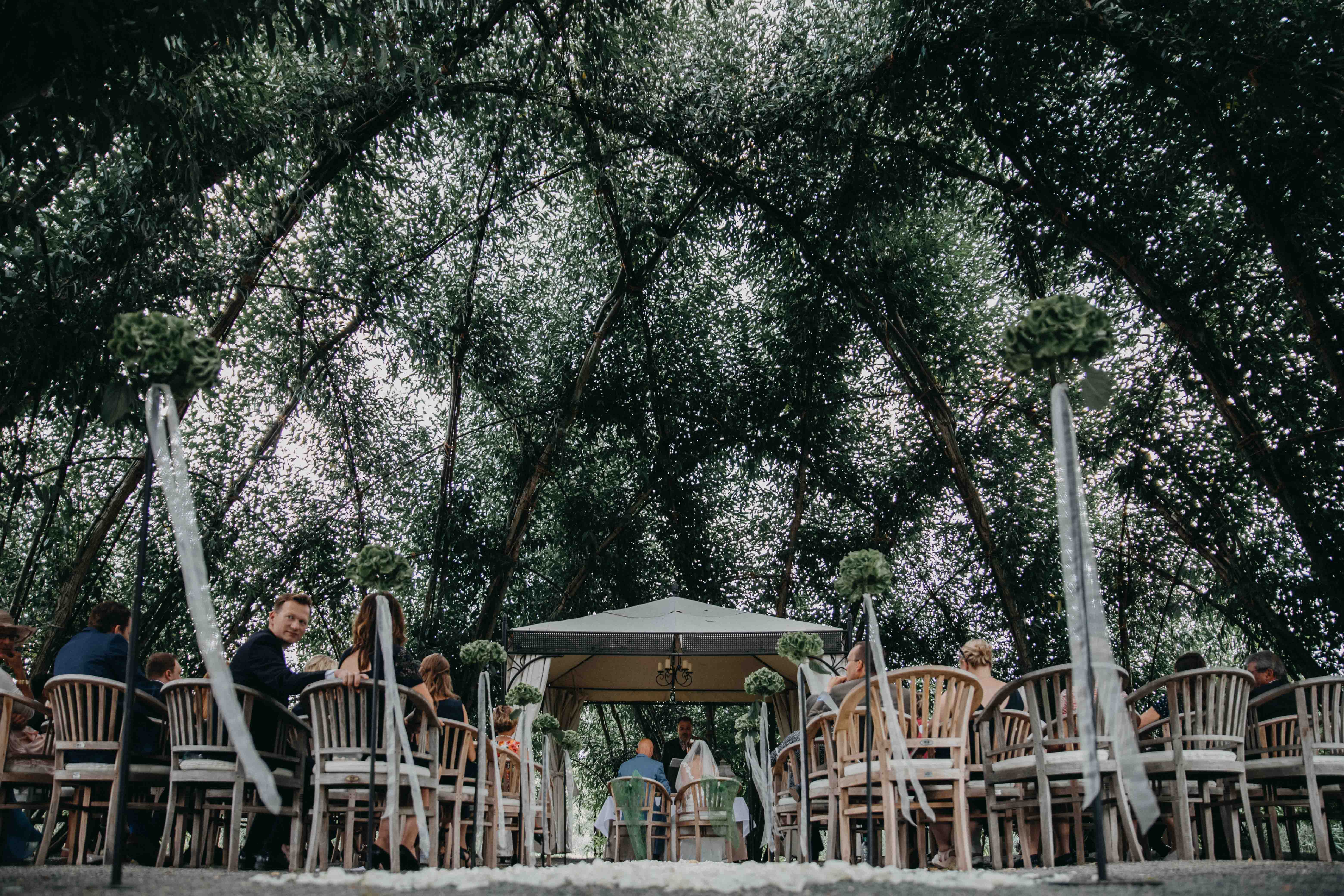 Hochzeitslocation: Der Hochzeitspavillion des Spreewaldresort Seinerzeit in Brandenburg Süd. - Spreewaldresort Seinerzeit