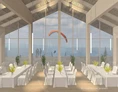 Hochzeitslocation: Der große Saal mit Panoramafenstern - Bergwelt Kandel