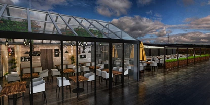 Winterhochzeit - Hamburg-Stadt (Hamburg, Freie und Hansestadt) - Derzeit befindet sich die Location noch in den letzten Zügen der Sanierung...
Hier eine Impression zu dem charmanten Wintergarten mit direktem Zugang zur großen Terrasse im Grünen.  - Eppendorfer Insel