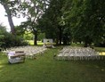 Hochzeitslocation: Freie Trauung in der Parkanlage  - Gutshof Ladenburg