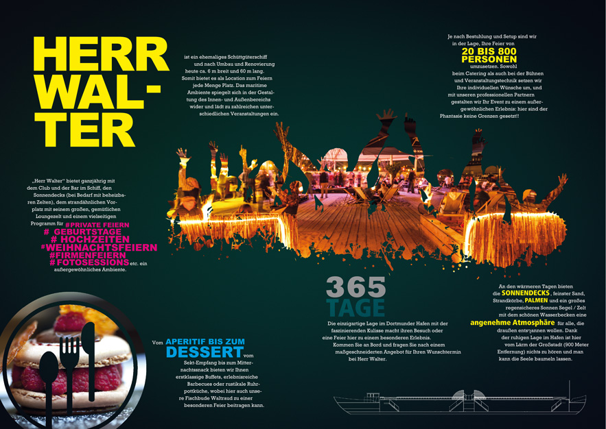 Hochzeitslocation: Imagebroschüre 2 - Herr Walter - Hafen Event