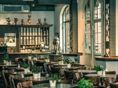 Hochzeitslocation: Unser Gastraum rustikal... - Speicherstadt Kaffeerösterei