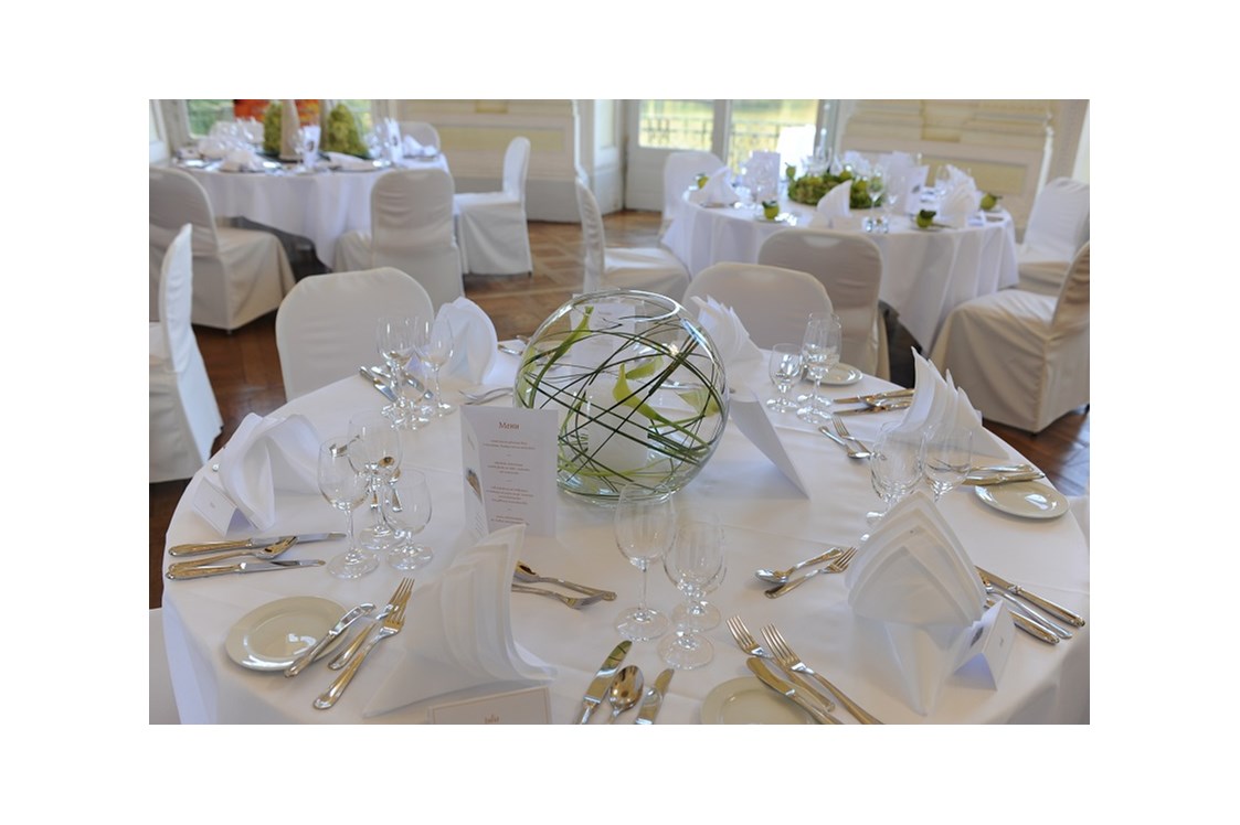 Hochzeitslocation: Hochzeitsdekoration - Schlosshotel Monrepos