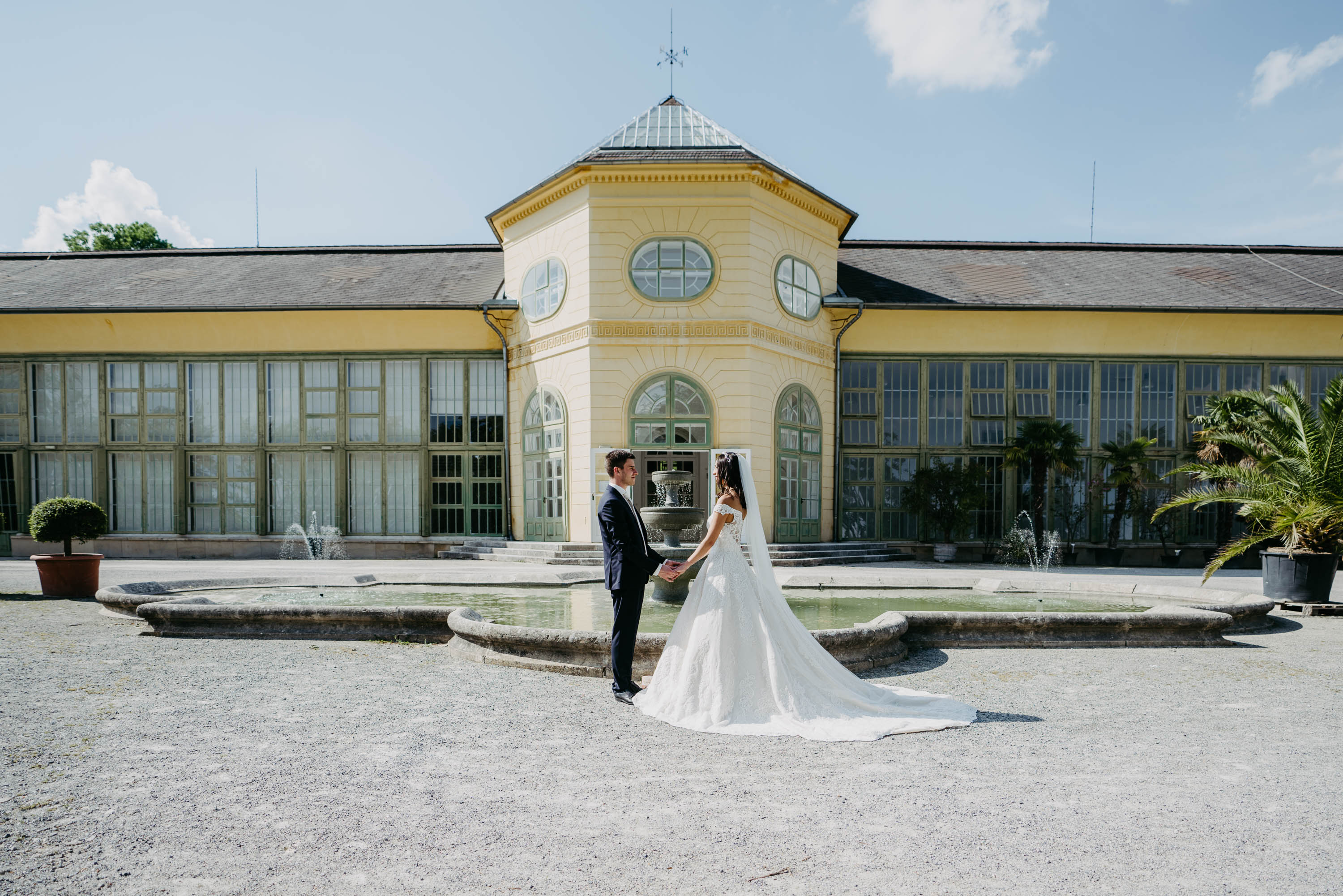 Winterhochzeit - Breitenbrunn (Breitenbrunn am Neusiedler See) - Frontansicht der historischen Orangerie - Orangerie des Schlosses Esterházy