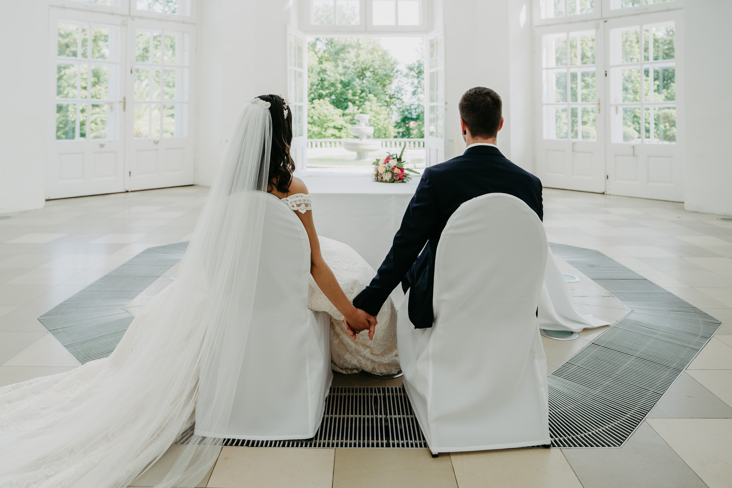 Winterhochzeit - Breitenbrunn (Breitenbrunn am Neusiedler See) - Ansicht des Oktogons Richtung Park - Orangerie des Schlosses Esterházy