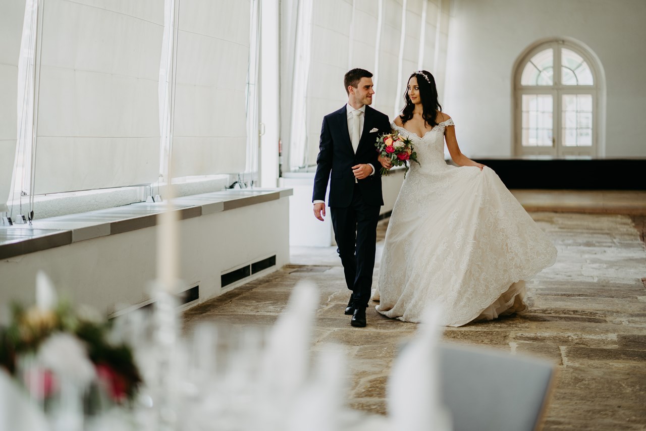 Orangerie des Schlosses Esterházy Angaben zu den Festsälen Westflügel