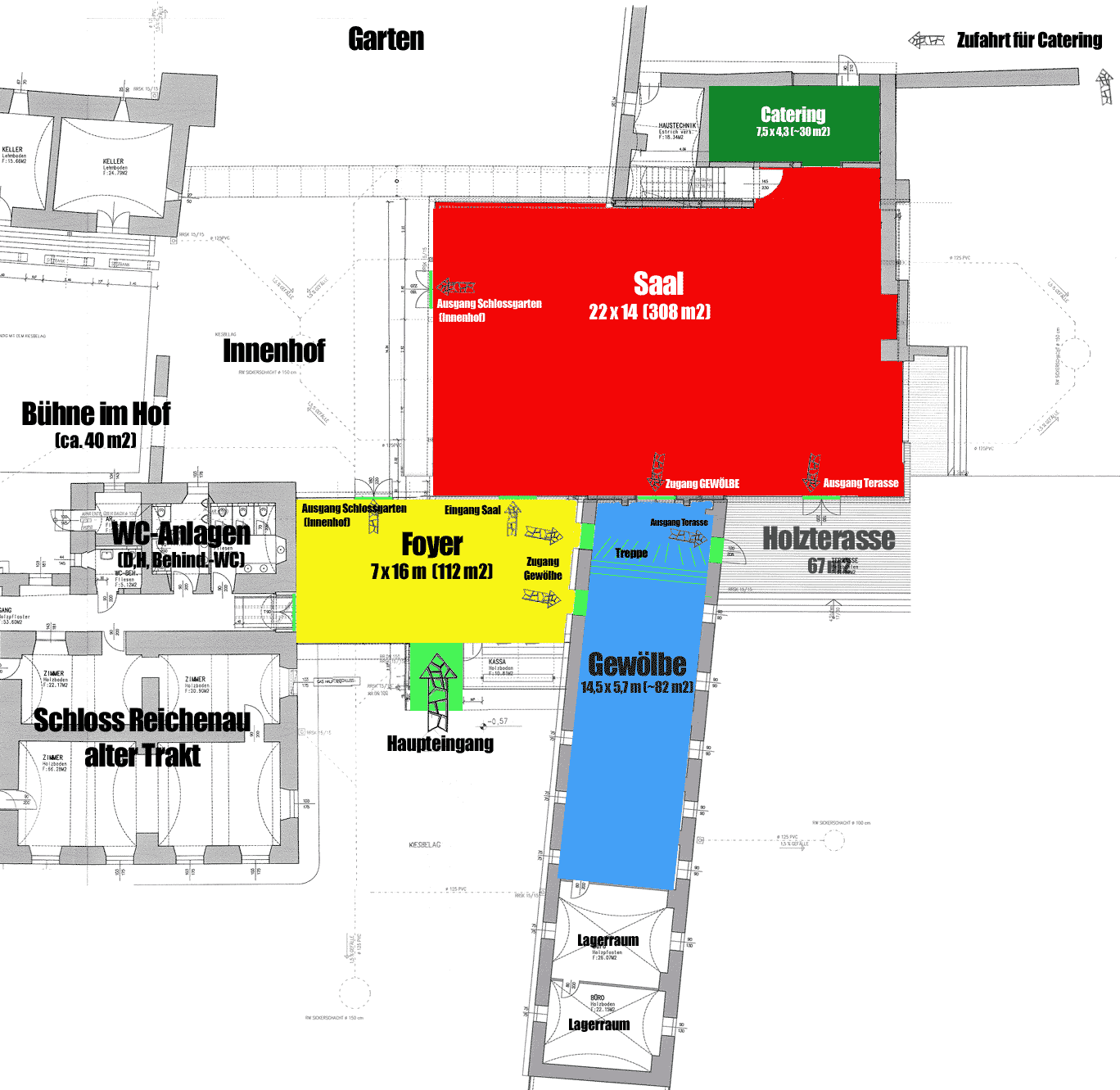 Winterhochzeit - Umgebung: in den Bergen - Grundriss - Schloss Reichenau an der Rax (NÖ)