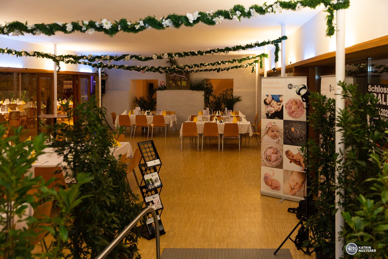 Schloss Reichenau an der Rax (NÖ) Angaben zu den Festsälen Foyer neben Festsaal