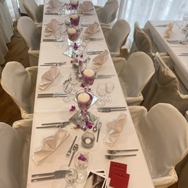 Hochzeitslocation: Da wir auch Catering machen unsere Tischdekoration  - Schlosscafe Beuren & Cafe Konditorei / Hochzeits Location 