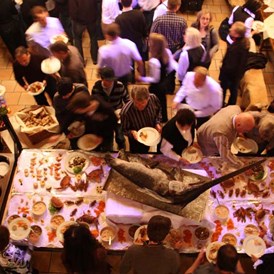Hochzeitslocation: Buffet mit Haifisch - Hotel und Restaurant Lochmühle