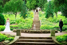 Hochzeitslocation: Treppenanlage zur Villa Haar - Villa Haar