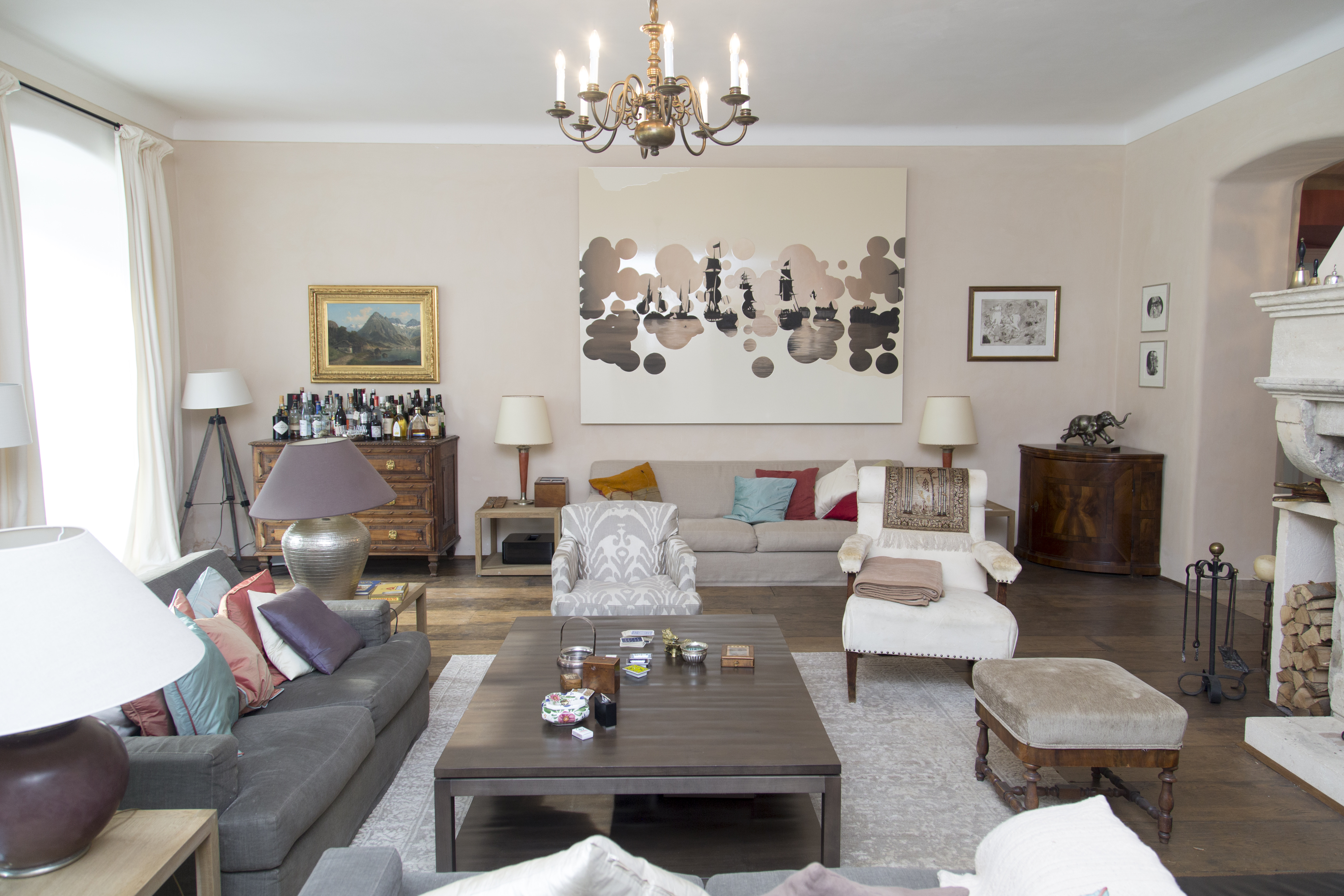 Schloss Ginselberg Angaben zu den Festsälen Salon Untergeschoß